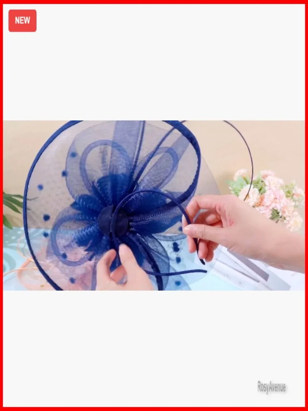 Vintage Linen Feather Fascinator Hats for Women Wedding Cocktail Party